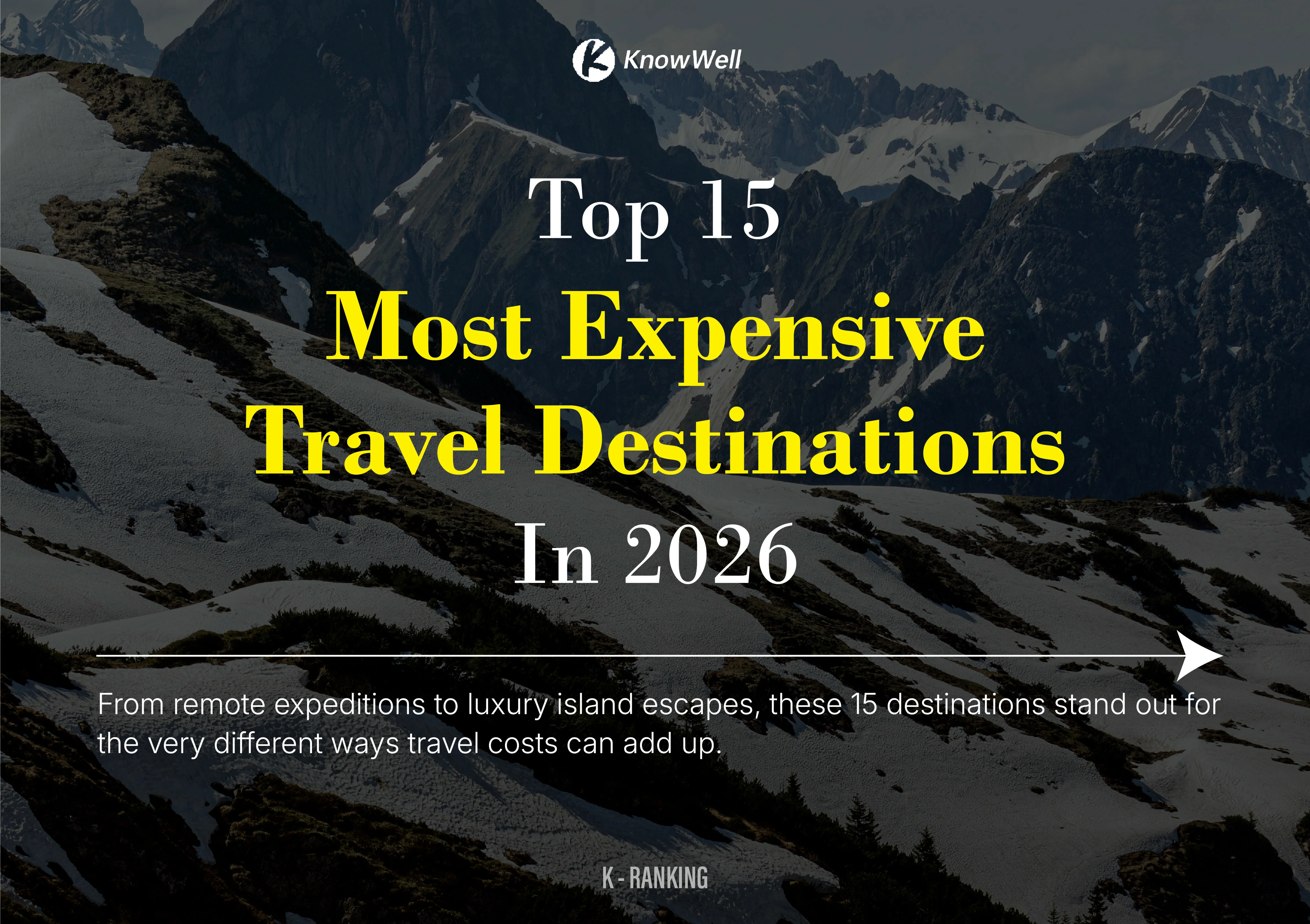 The 15 Most Expensive Travel Destinations in 2026